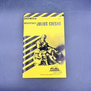 Cliffs Notes on Shakespeare Julius Caesar Study Guide‎ Book Paperback 1980